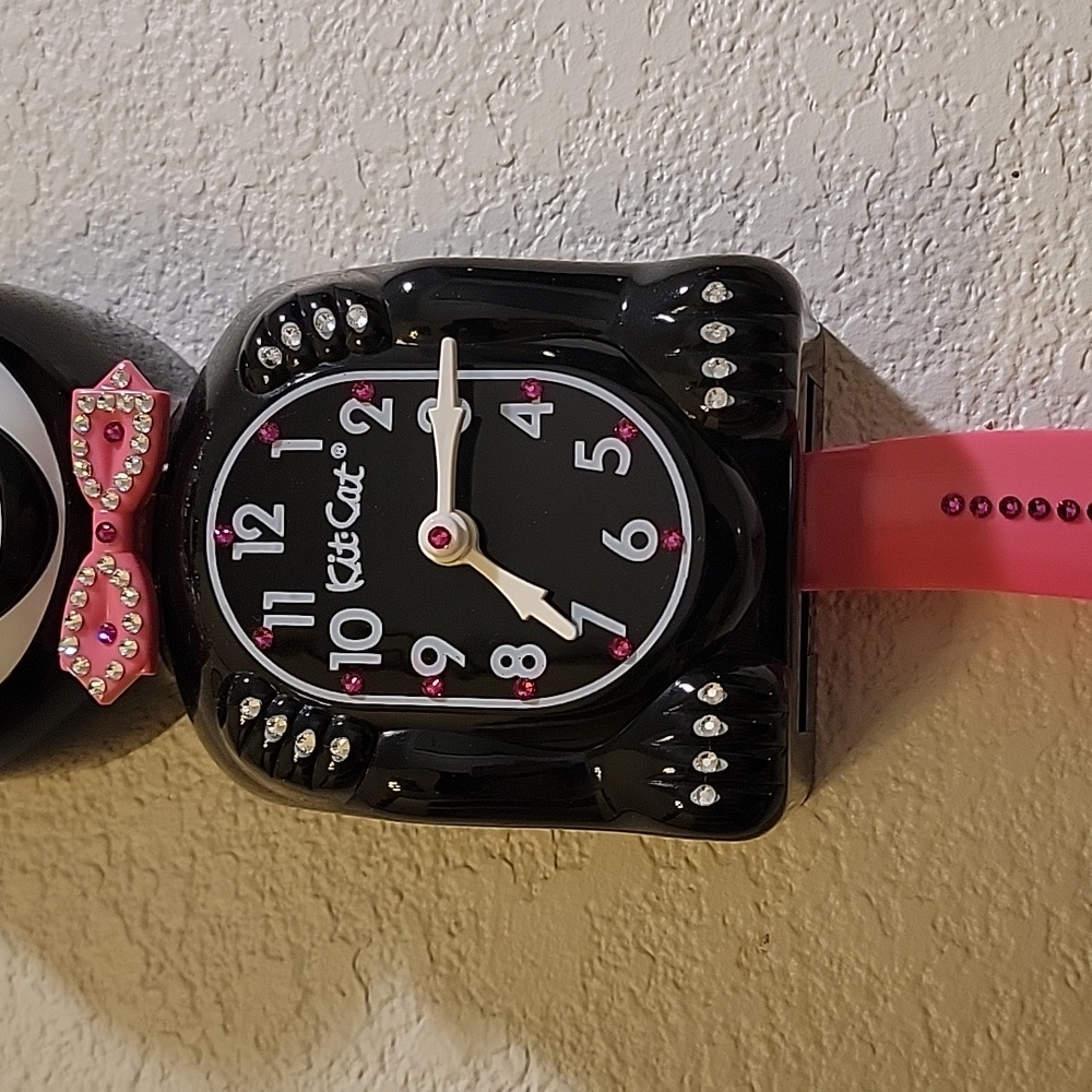 Jeweled Kit-Cat Klock clock SUPER RARE - Picture 3 of 4
